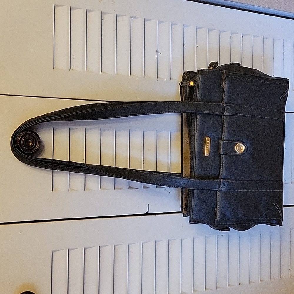 Capezio Grey leather purse